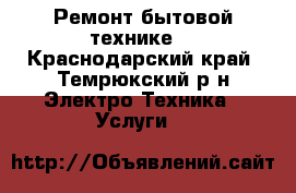 Ремонт бытовой технике. - Краснодарский край, Темрюкский р-н Электро-Техника » Услуги   